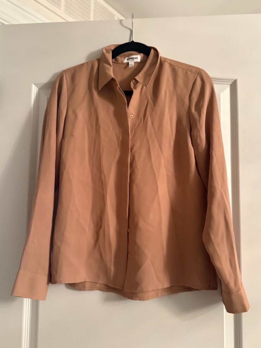 EXPRESS Beige Portofino Blouse | Size XS